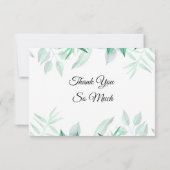 Eenvoudige minimalistische Waterverf Sympathie Gre Bedankkaart (Achterkant)