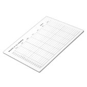 Eenvoudige minimalistische weekplanner notitieblok (Schuin)