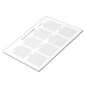 Eenvoudige minimalistische weekplanner notitieblok (Schuin)