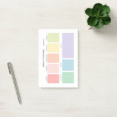 Eenvoudige minimalistische weekplanner post-it® notes (Kantoor)