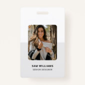 Eenvoudige minimalistische werknemer-ID Badge (Voorkant)