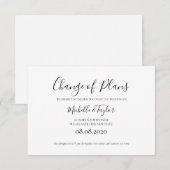 Eenvoudige minimalistische wijziging van de planen notitiekaartje (Voorkant / Achterkant)