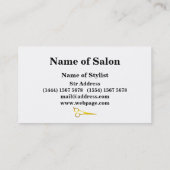 Eenvoudige minimalistische winkelwinkel visitekaartje (Achterkant)