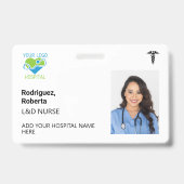 Eenvoudige minimalistische witte aangepaste zieken badge (Back)