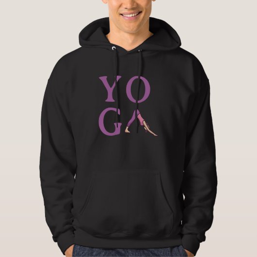 Eenvoudige Minimalistische Yoga 1 Hoodie (Voorkant)