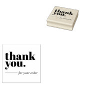 Eenvoudige minimalistische zakelijke klant - Harte Rubberstempel (Gestempeld)