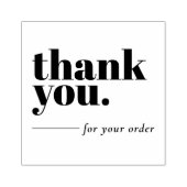 Eenvoudige minimalistische zakelijke klant - Harte Rubberstempel (Afrduk)