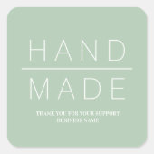 Eenvoudige minimalistische zakelijke ondersteuning vierkante sticker (Voorkant)