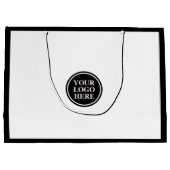 Eenvoudige minimalistische zakelijke promotionele groot cadeauzakje (Achterkant)