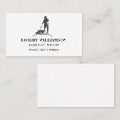 Eenvoudige minimalistische zorgservice visitekaartje (Voorkant / Achterkant)