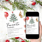 Eenvoudige minimalistische zwart-wit favoriete din kaart