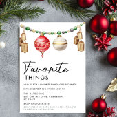 Eenvoudige minimalistische zwart-wit favoriete din kaart