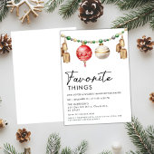 Eenvoudige minimalistische zwart-wit favoriete din kaart