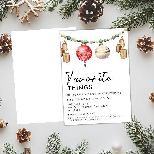 Eenvoudige minimalistische zwart-wit favoriete din kaart