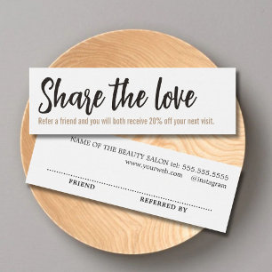 Eenvoudige minimalistische zwarte gouden schoonhei mini visitekaartjes