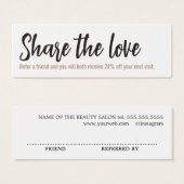 Eenvoudige minimalistische zwarte gouden schoonhei mini visitekaartjes (Voorkant /achterkant)