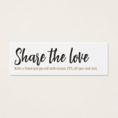 Eenvoudige minimalistische zwarte gouden schoonhei mini visitekaartjes (Voorkant)