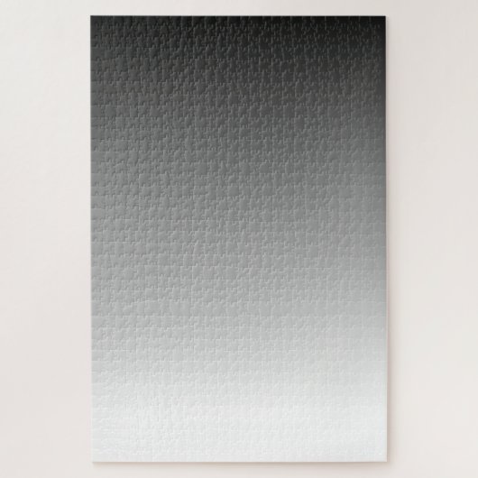 Eenvoudige minimalistische zwarte naar witte gradi legpuzzel (Verticaal)