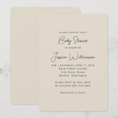 Eenvoudige Minimalistische Zwarte Witte Moderne Br Kaart (Voorkant / Achterkant)