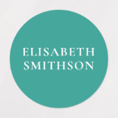 Eenvoudige minimumkleuropbrengsten Aangepaste-naam Labels (Design 2)