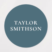 Eenvoudige minimumkleuropbrengsten Aangepaste-naam Labels (Design 1)