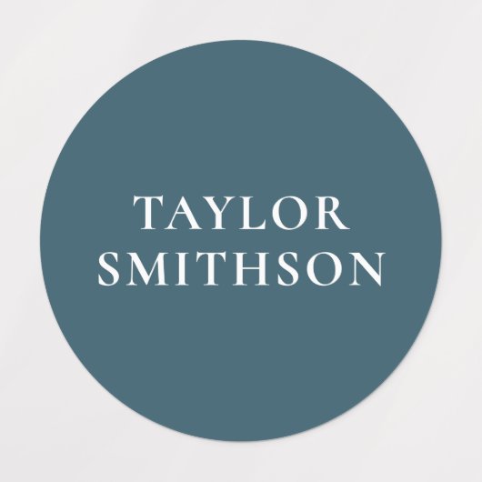 Eenvoudige minimumkleuropbrengsten Aangepaste-naam Labels (Design 1)