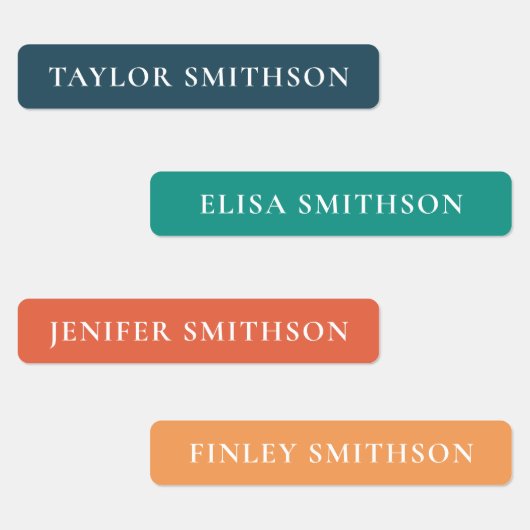 Eenvoudige minimumkleuropbrengsten Aangepaste-naam Labels (Groep)