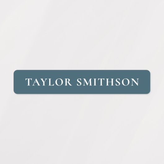 Eenvoudige minimumkleuropbrengsten Aangepaste-naam Labels (Design 1)