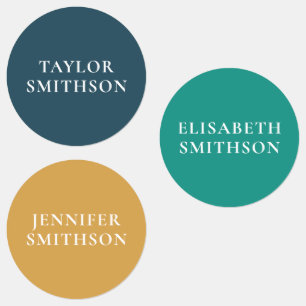 Eenvoudige minimumkleuropbrengsten Aangepaste-naam Labels