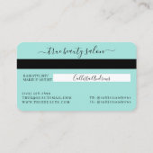 Eenvoudige Mint Gold Signature Script Credit Kaart Visitekaartje (Achterkant)