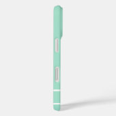 Eenvoudige mint groen minimalistische aangepaste n Case-Mate iPhone case (Achterkant / Rechts)