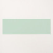 Eenvoudige Mint Groene Pastel Minimalistische oefe Yogamat (Achterkant (horizontaal))