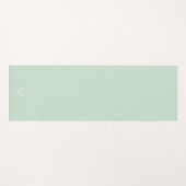 Eenvoudige Mint Groene Pastel Minimalistische oefe Yogamat (Voorkant (horizontaal))