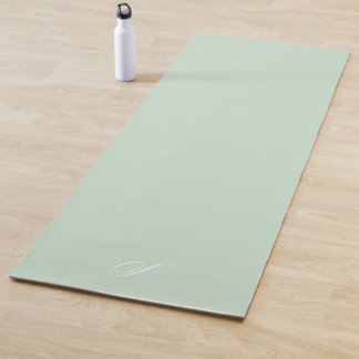 Eenvoudige Mint Groene Pastel Minimalistische oefe Yogamat