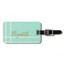 Eenvoudige mintgroene minimalistische aangepaste n