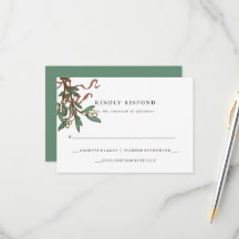 Eenvoudige Mistletoe Holiday Wedding