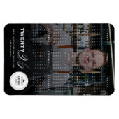 Eenvoudige Mix Typografie 2025 Kalender Vakantiefo Magneet (Horizontaal)