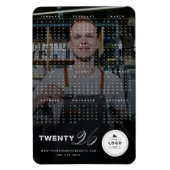 Eenvoudige Mix Typografie 2025 Kalender Vakantiefo Magneet (Verticaal)