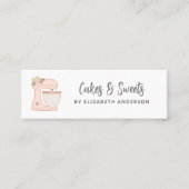 Eenvoudige mixer Floral Cake Visitekaartje (Voorkant)