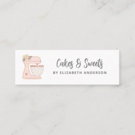 Eenvoudige mixer Floral Cake Visitekaartje