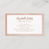 Eenvoudige mixer Floral Cake Visitekaartje (Achterkant)