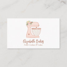 Eenvoudige mixer Floral Cake Visitekaartje