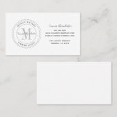 Eenvoudige mobiele notarishandtekening visitekaartje (Voorkant / Achterkant)