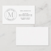 Eenvoudige mobiele notarishandtekening visitekaartje (Voorkant / Achterkant)