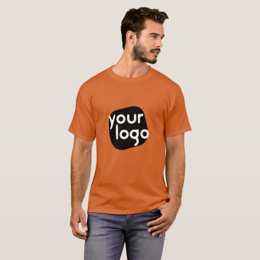 Eenvoudige Modern Branded Professional Voeg uw Log T-shirt (Voorkant volledig)
