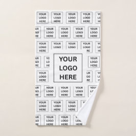 Eenvoudige Modern Custom Company Logo en tekst Handdoek