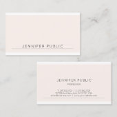 Eenvoudige Modern Elegante Kleur Trendy Sjabloon Visitekaartje (Voorkant / Achterkant)