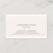 Eenvoudige Modern Elegante Kleur Trendy Sjabloon Visitekaartje (Achterkant)