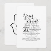 Eenvoudige Modern Hamsa Hand Fatima Kaart (Voorkant / Achterkant)