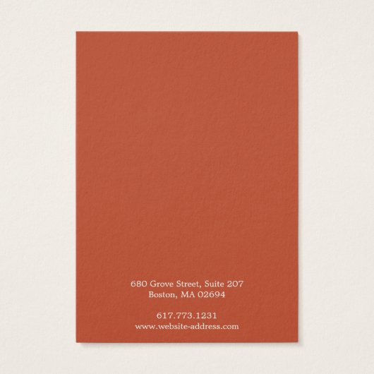 Eenvoudige Modern Hoop Earring Display Kaart (Achterkant)